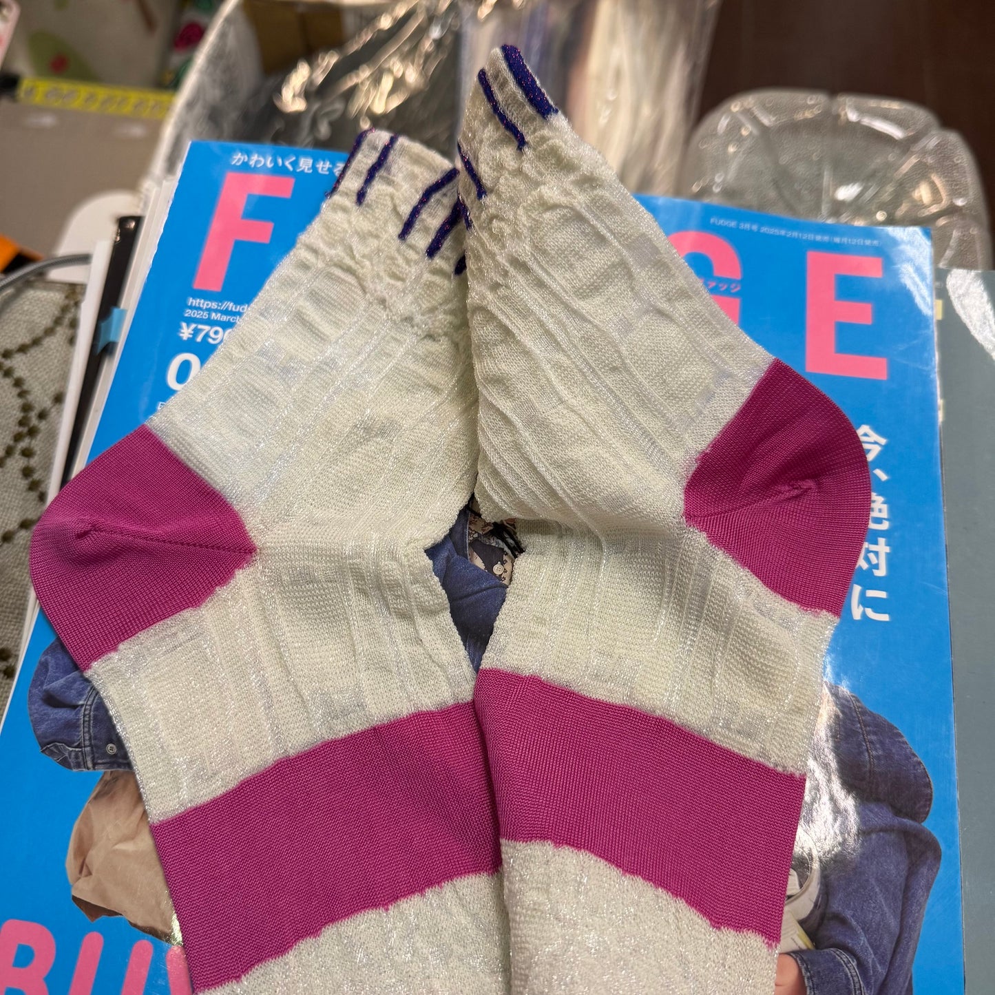 Nonnette Floral Socks, 3 Colors, made in Japan