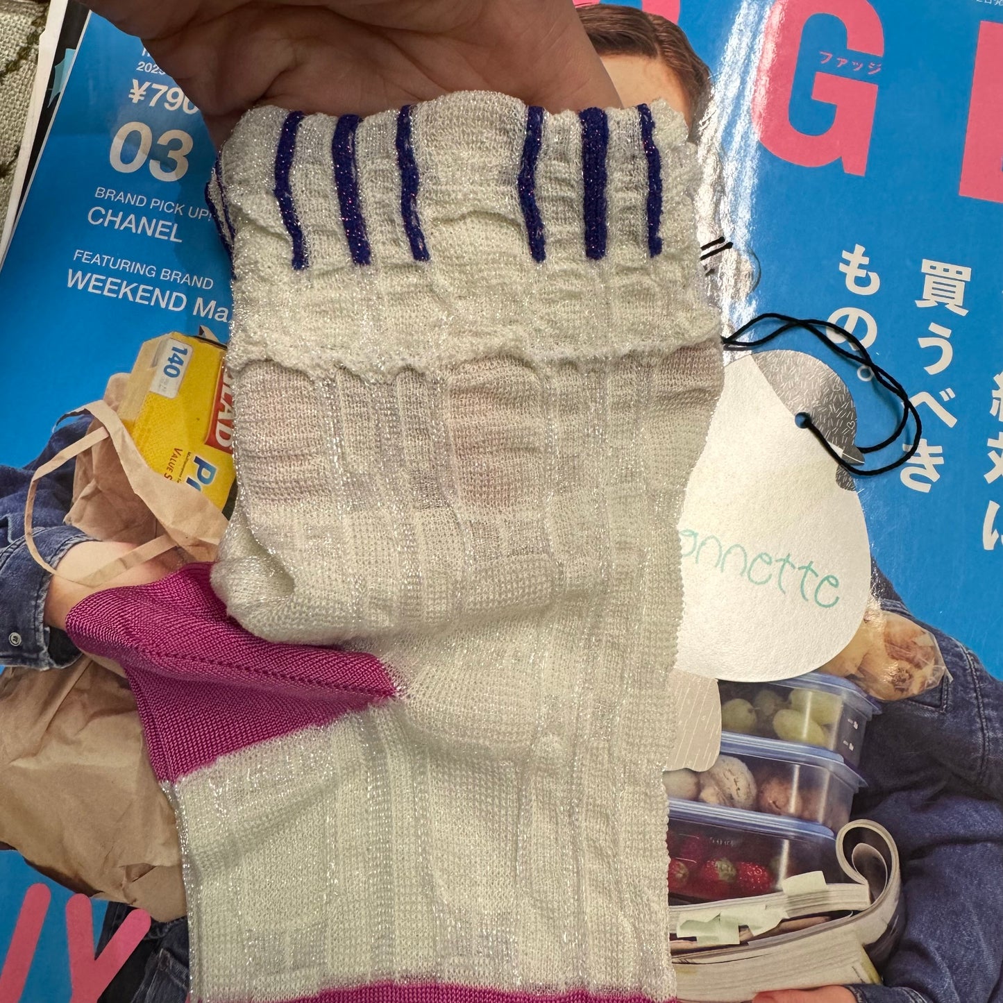 Nonnette Floral Socks, 3 Colors, made in Japan