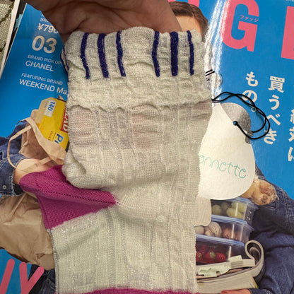 Nonnette Floral Socks, 3 Colors, made in Japan