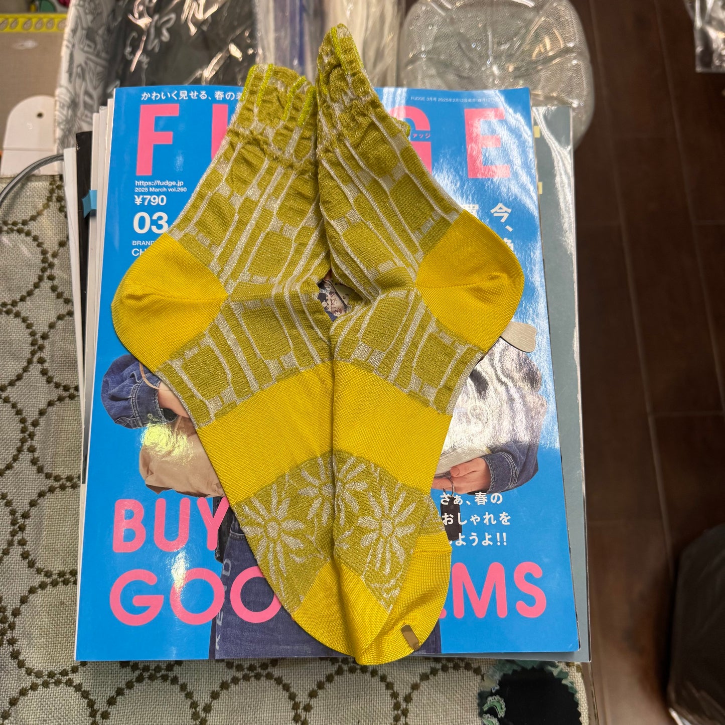 Nonnette Floral Socks, 3 Colors, made in Japan