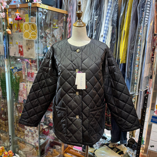 Vent d Ouest X Liberty London SOLOTEX X Aerocapsule Black Quilted Jacket, made in Japan