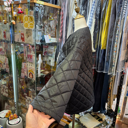 Vent d Ouest X Liberty London SOLOTEX X Aerocapsule Black Quilted Jacket, made in Japan