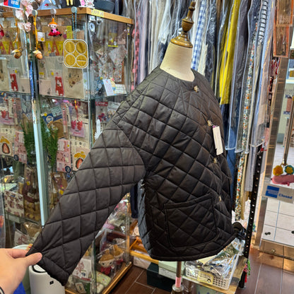Vent d Ouest X Liberty London SOLOTEX X Aerocapsule Black Quilted Jacket, made in Japan
