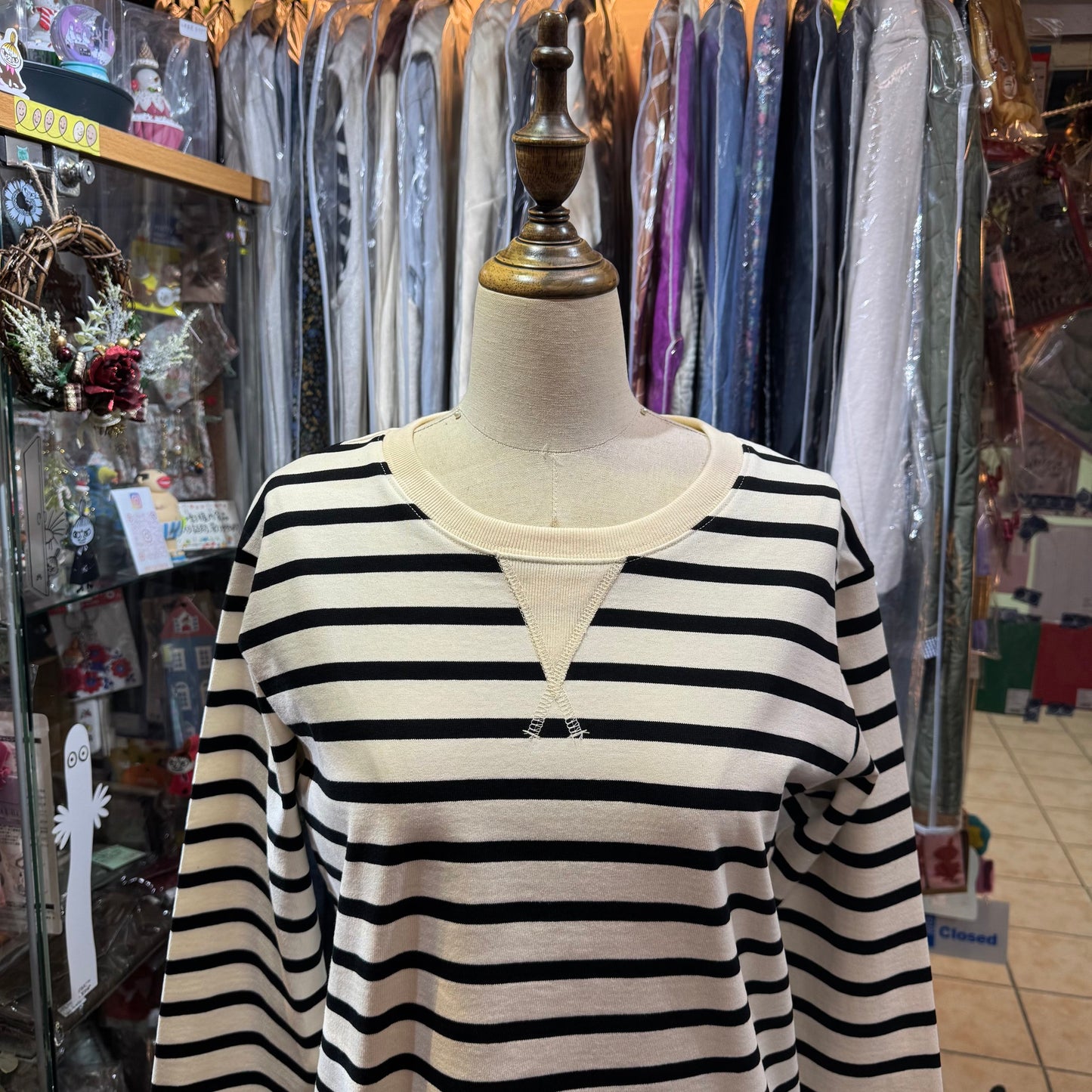 Sale- Laiterie Striped Sweater, made in Japan