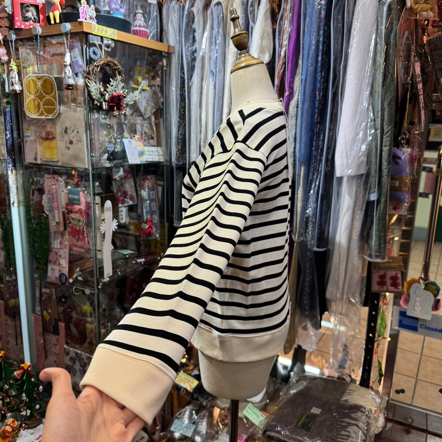 Sale- Laiterie Striped Sweater, made in Japan