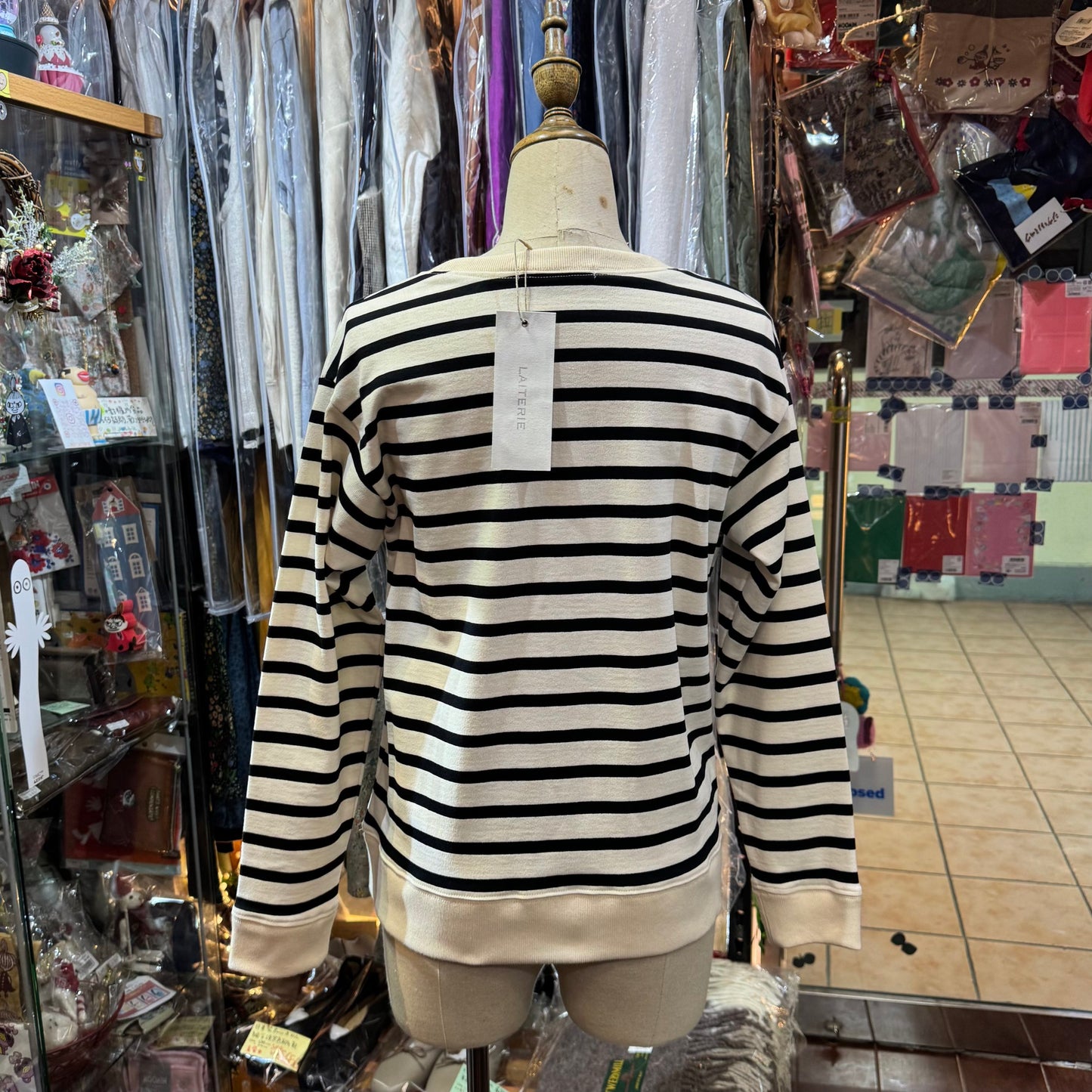 Sale- Laiterie Striped Sweater, made in Japan