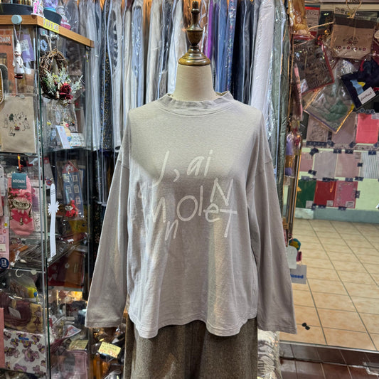Tumugu French Grey T-shirt, made in Japan