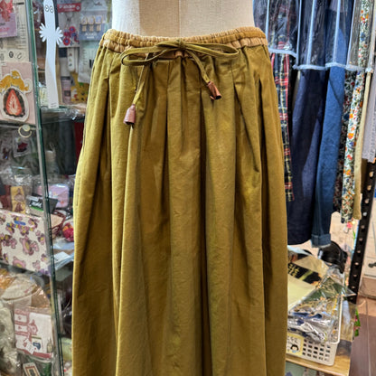 VM Beige Tuck Skirt, made in Japan