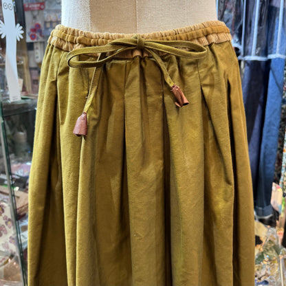 VM Beige Tuck Skirt, made in Japan
