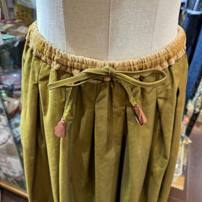 VM Beige Tuck Skirt, made in Japan