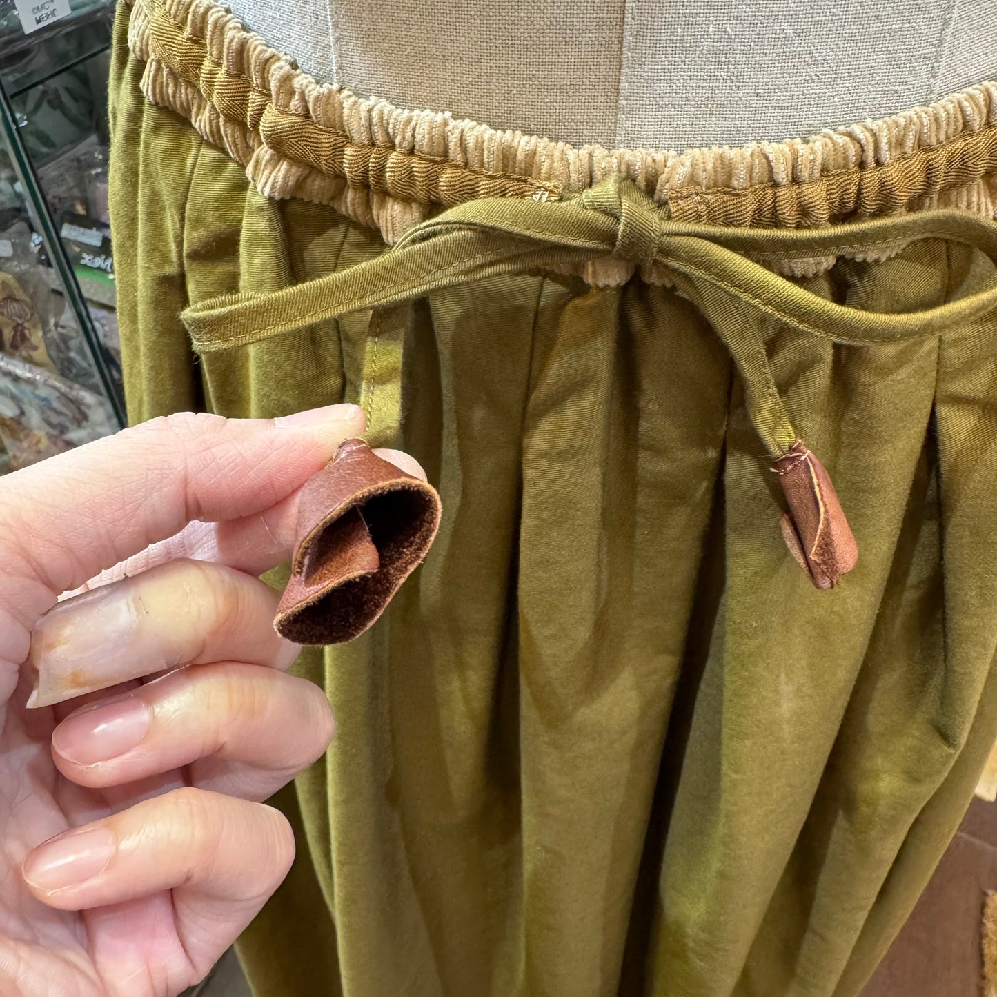 VM Beige Tuck Skirt, made in Japan