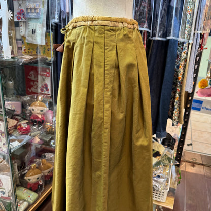 VM Beige Tuck Skirt, made in Japan