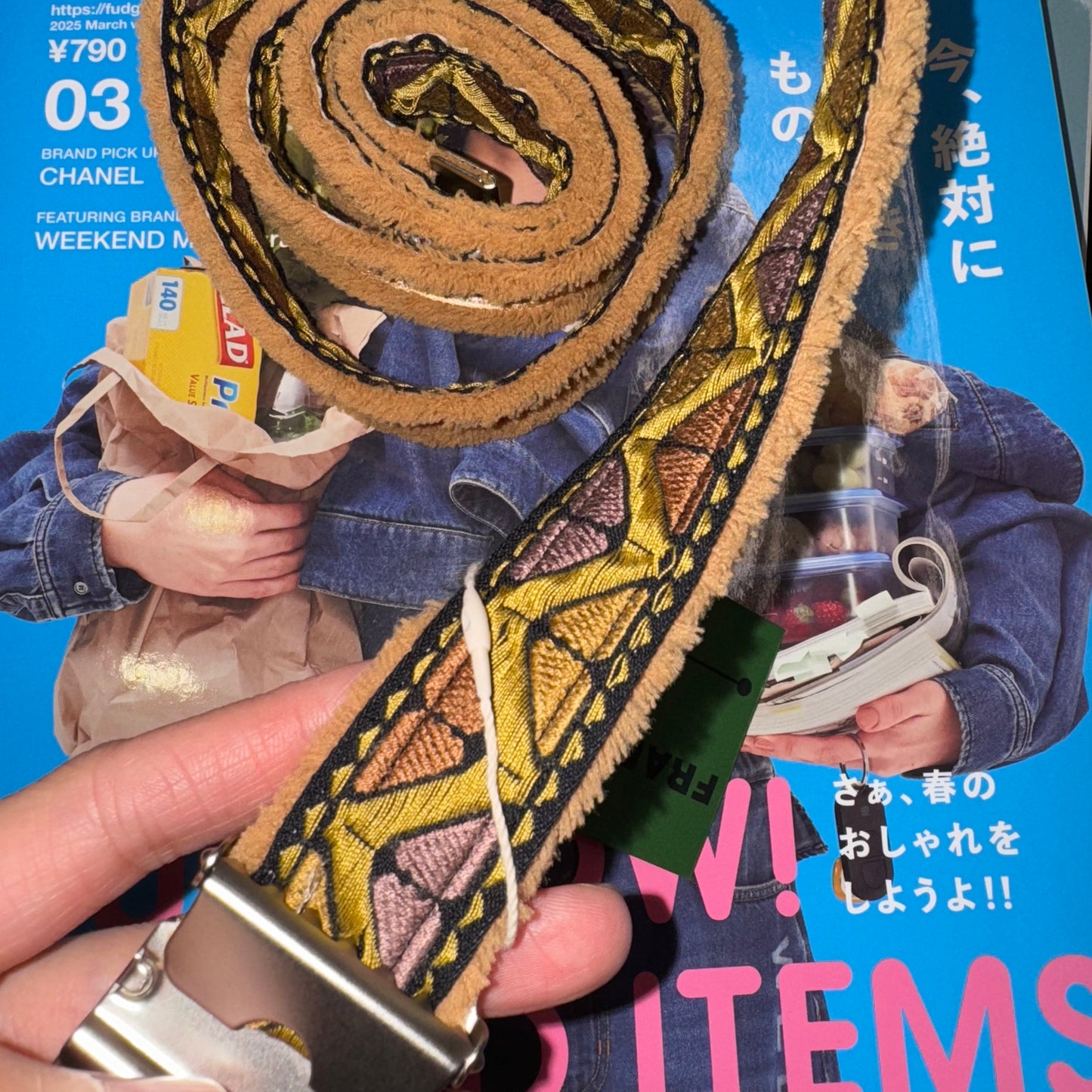 Sale- Frapbois Embroidery Belt, made in Japan