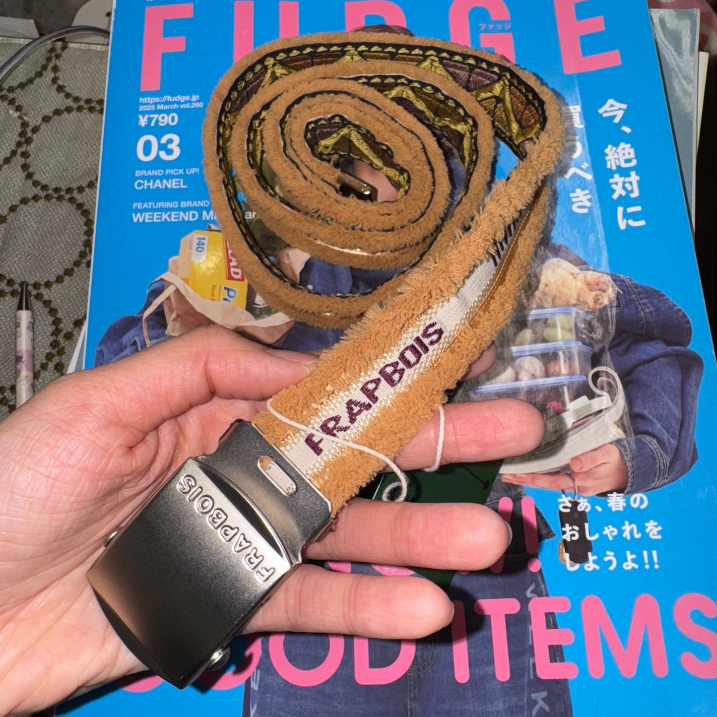 Sale- Frapbois Embroidery Belt, made in Japan