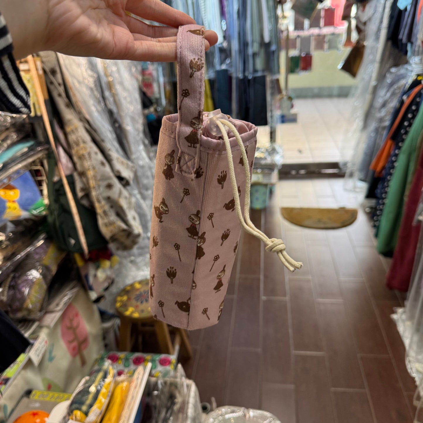 Little My Pink Corduroy Bottle Pouch