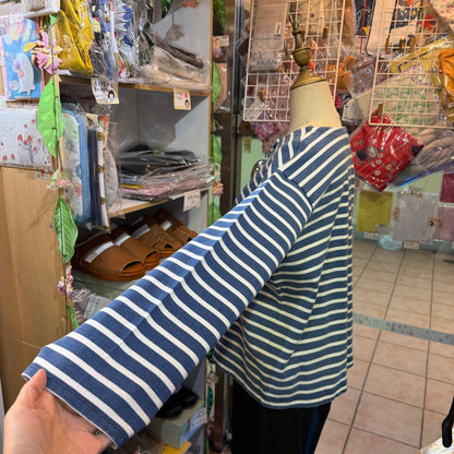 Ichi Antiquites Indigo Striped 2WAY Jacket, Top, made in Japan