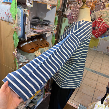 Ichi Antiquites Indigo Striped 2WAY Jacket, Top, made in Japan