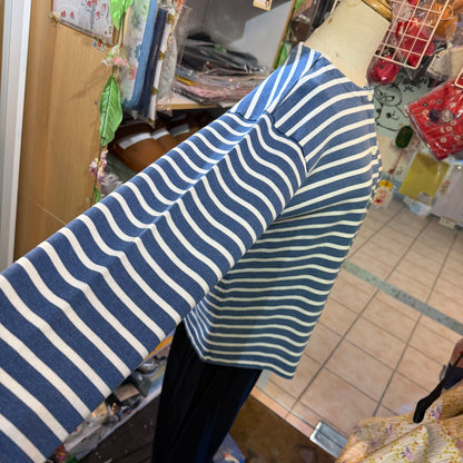 Ichi Antiquites Indigo Striped 2WAY Jacket, Top, made in Japan