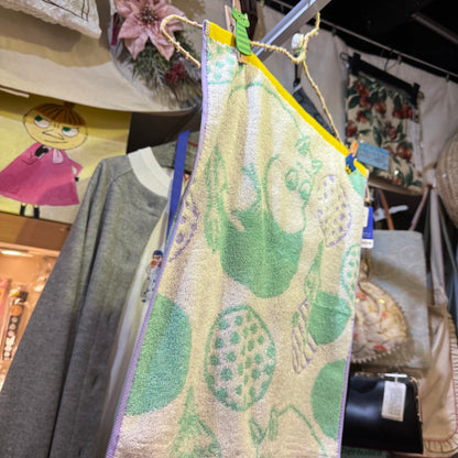 Moomin and Little My Light Green Face Towel, made in Vietnam
