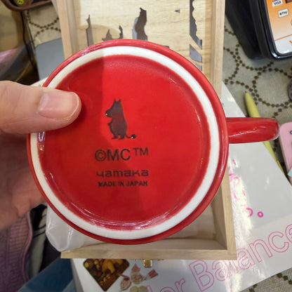 Little My Red Mug with Wood Box, made in Japan