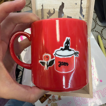 Little My Red Mug with Wood Box, made in Japan