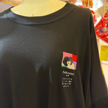 Stof Pedestrian Black Long T-shirt, made in Japan
