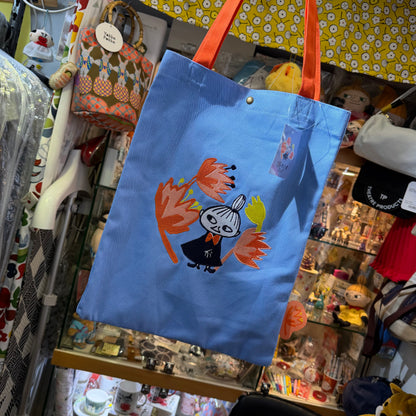 Little My Blue Embroidered Tote Bag