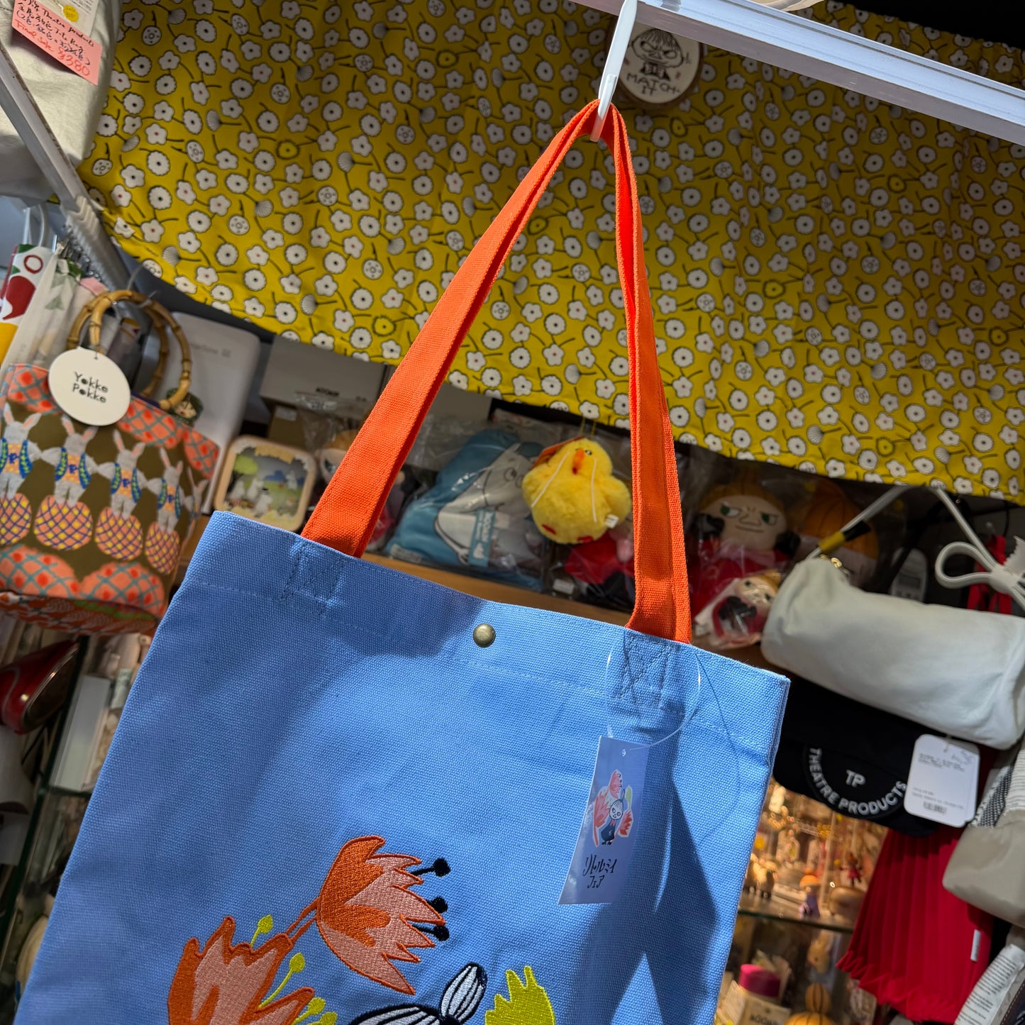 Little My Blue Embroidered Tote Bag