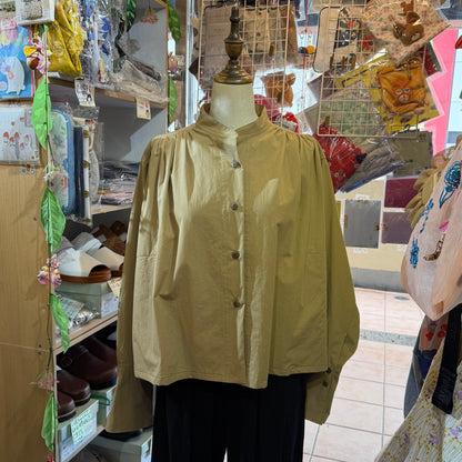Liyoca Beige Shirt, made in Japan