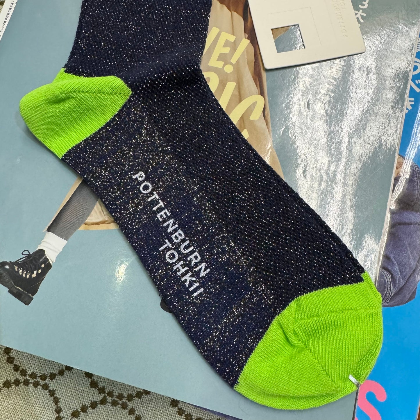 POTTENBURN TOHKII Navy Socks, made in Japan
