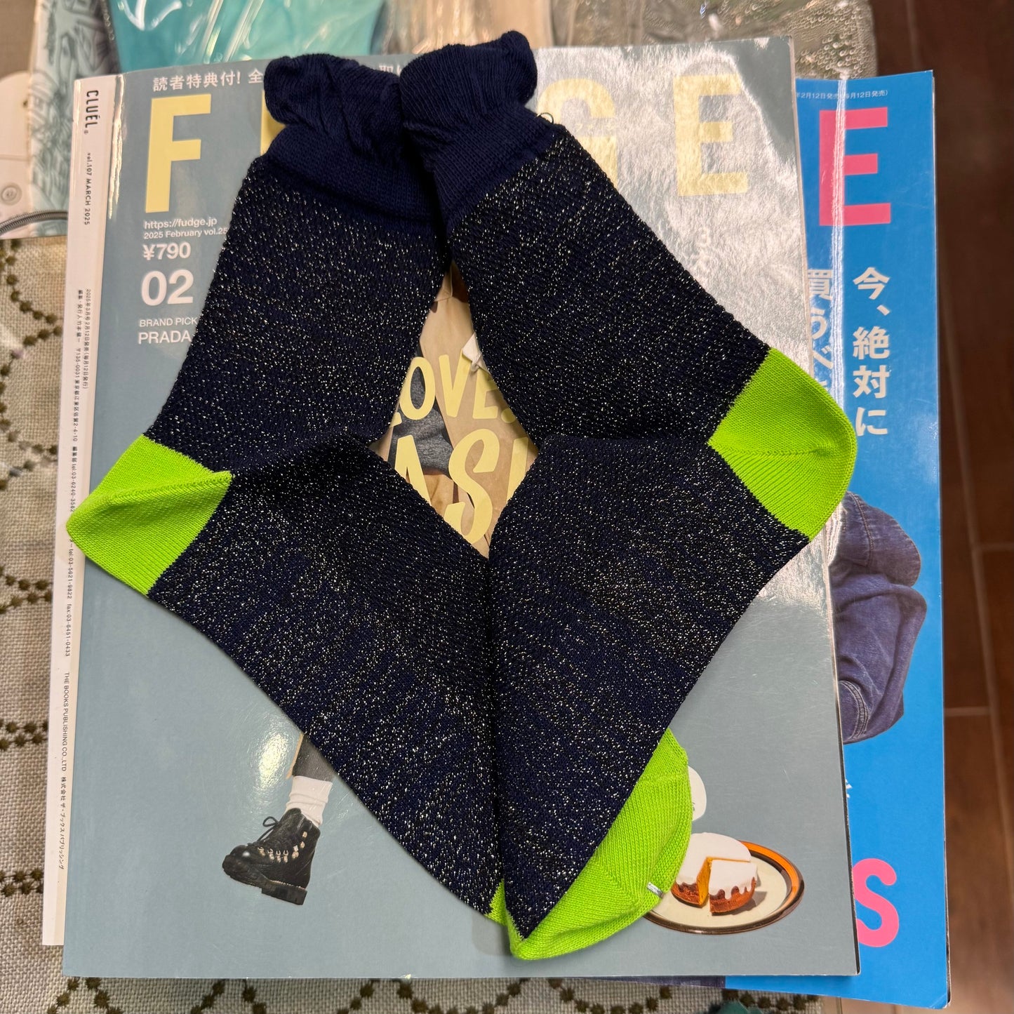 POTTENBURN TOHKII Navy Socks, made in Japan