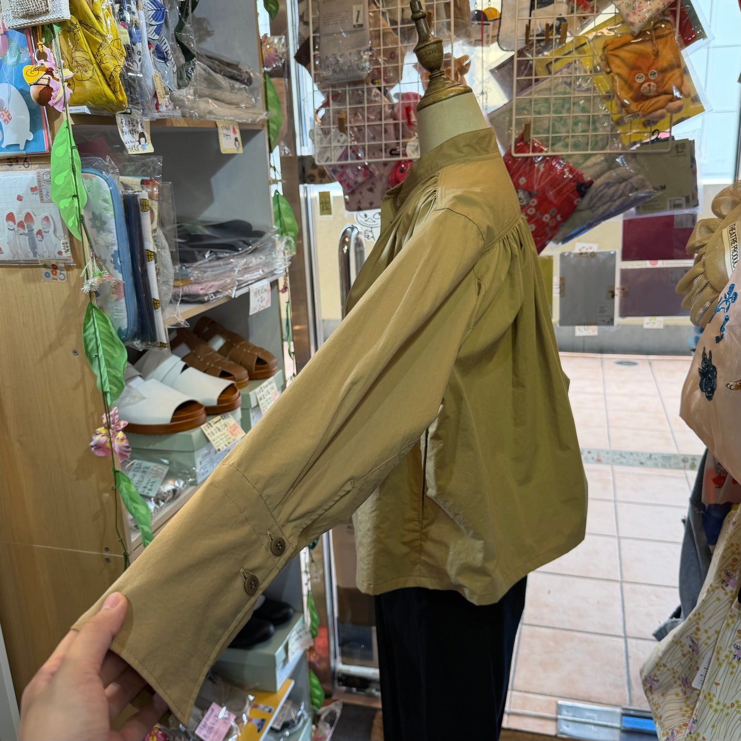 Liyoca Beige Shirt, made in Japan