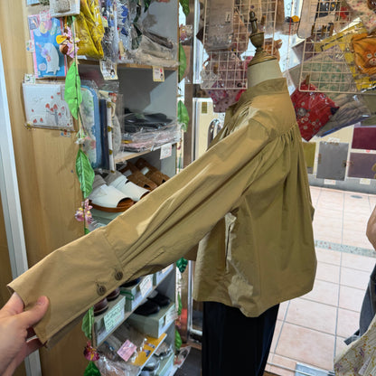 Liyoca Beige Shirt, made in Japan