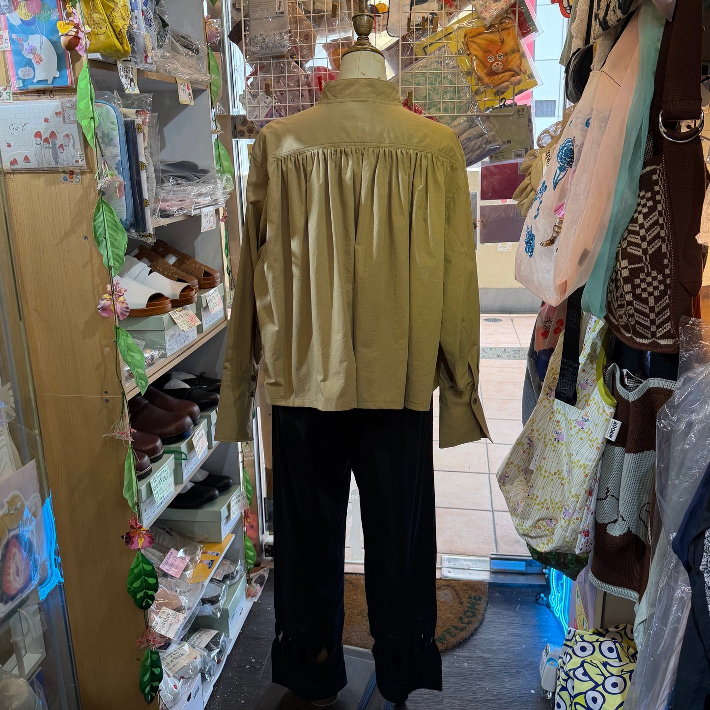 Liyoca Beige Shirt, made in Japan