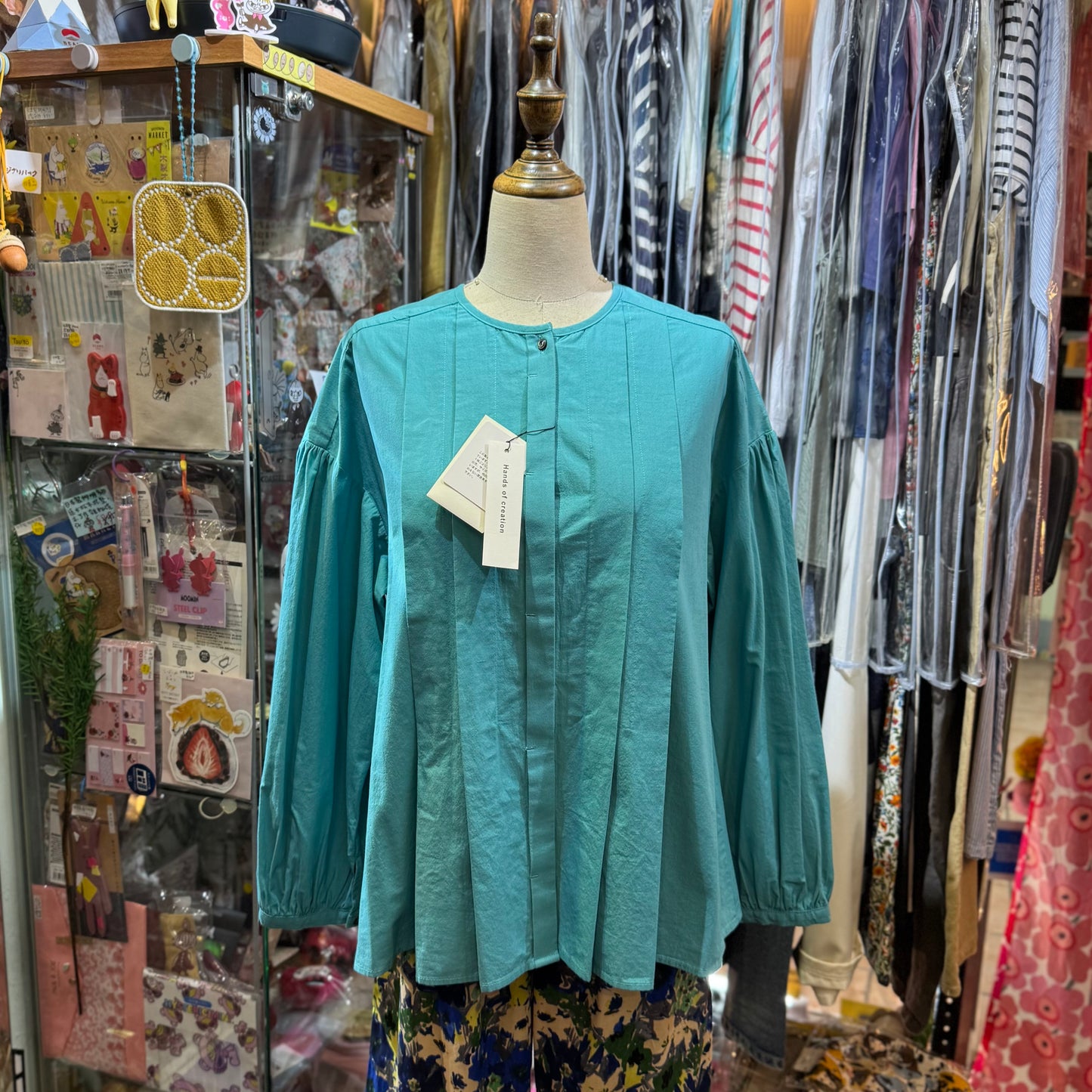Hands of Creation Tiffany Blue 2Way Shirt, made in Japan