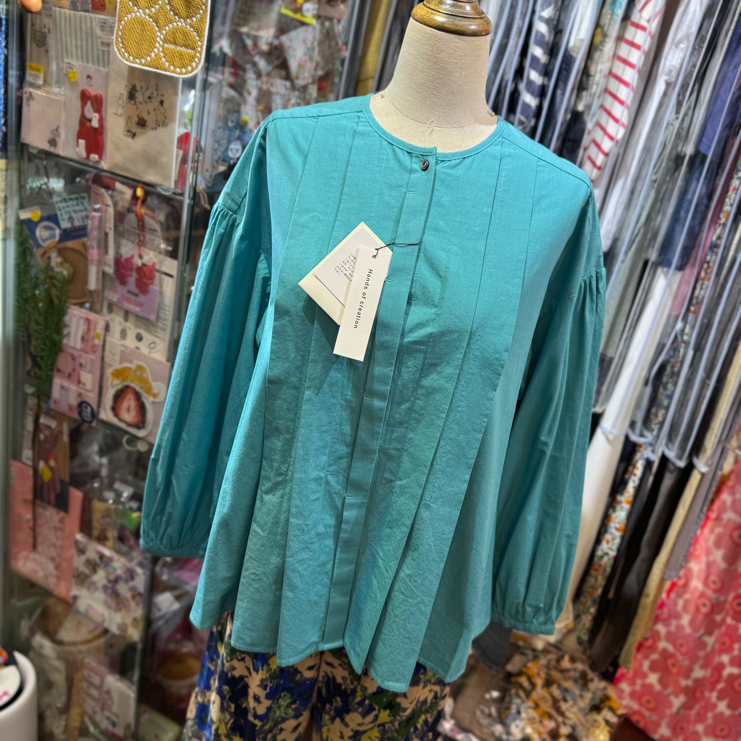 Hands of Creation Tiffany Blue 2Way Shirt, made in Japan