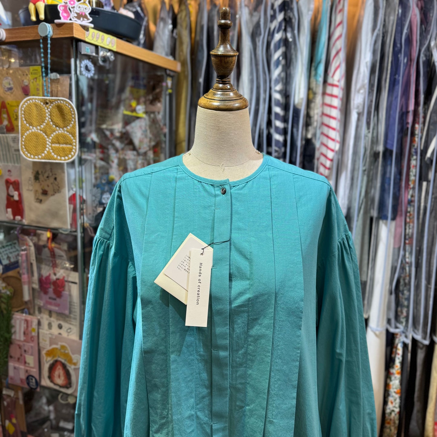 Hands of Creation Tiffany Blue 2Way Shirt, made in Japan