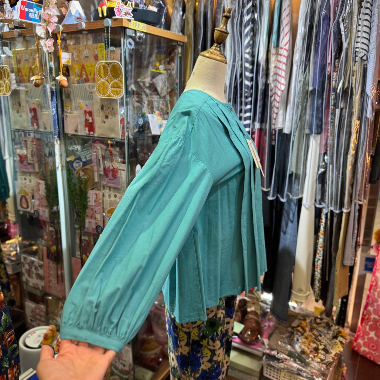 Hands of Creation Tiffany Blue 2Way Shirt, made in Japan