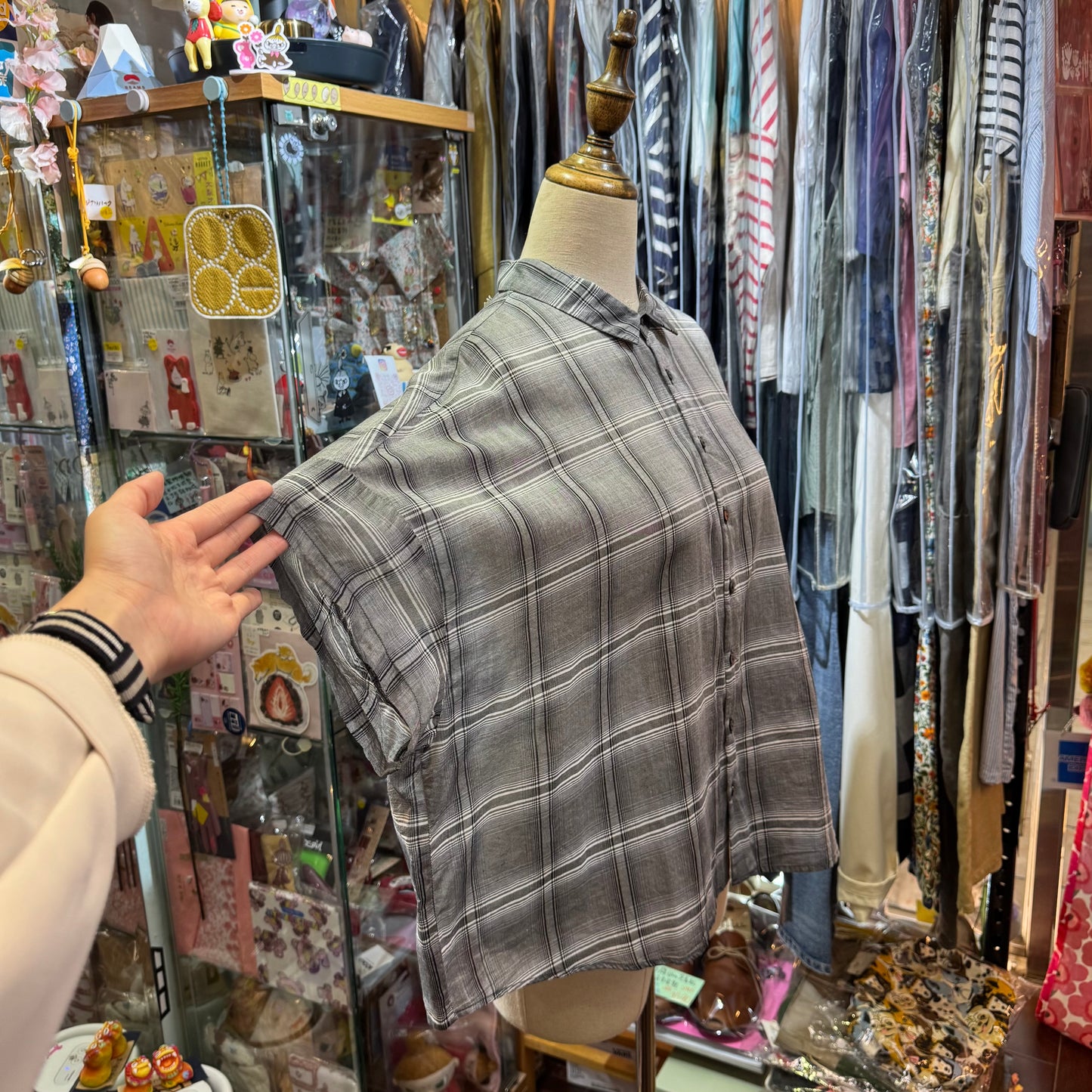 VM Black Checked Shirt, made in Japan