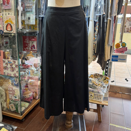Vent d Ouest Black Wide-leg Pants, made in Japan