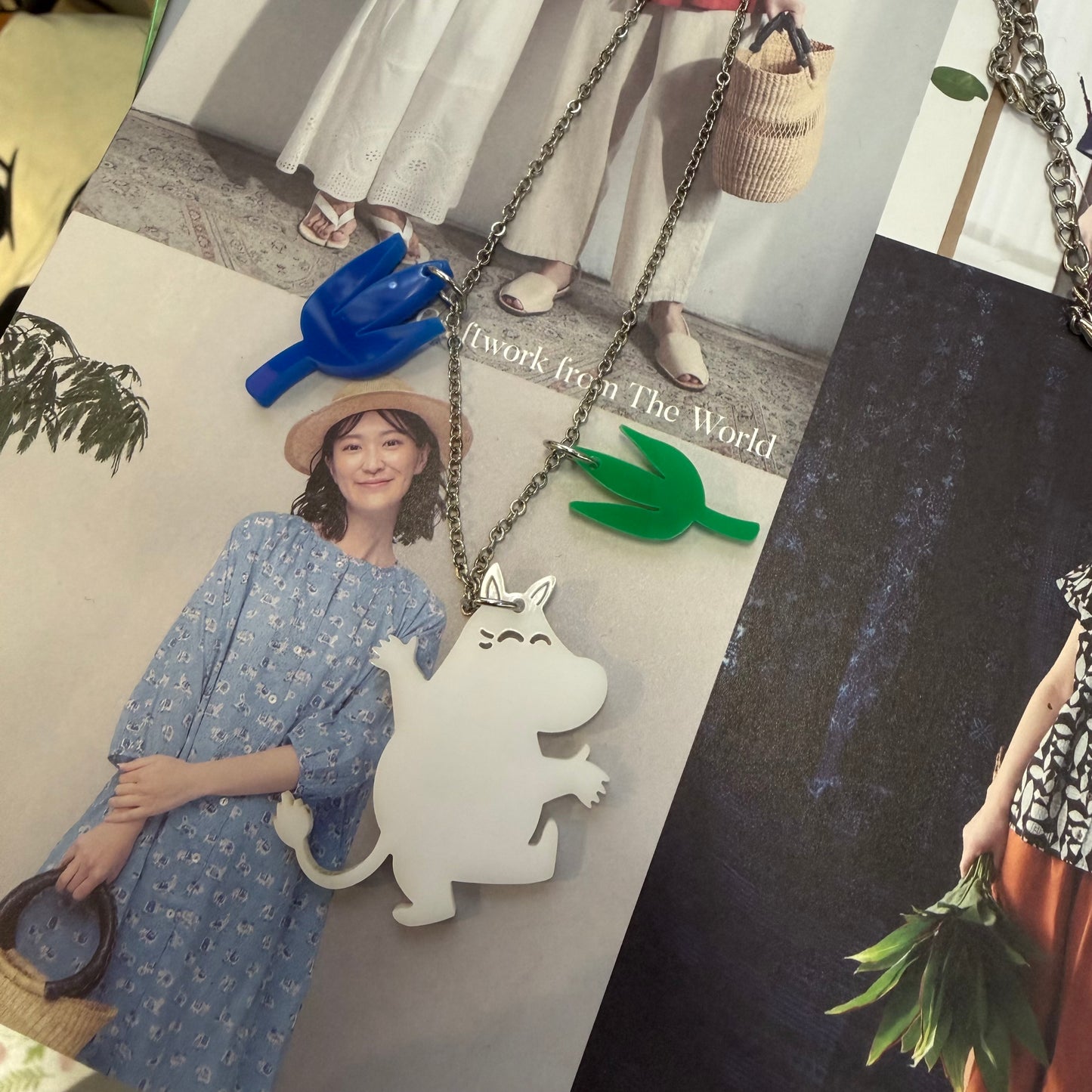 $99 only- Moomin Acrylic Necklace, made in Sweden
