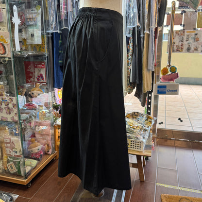 Vent d Ouest Black Wide-leg Pants, made in Japan