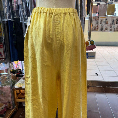 Sale- Laiterie Linen Yellow Pants, made in Japan