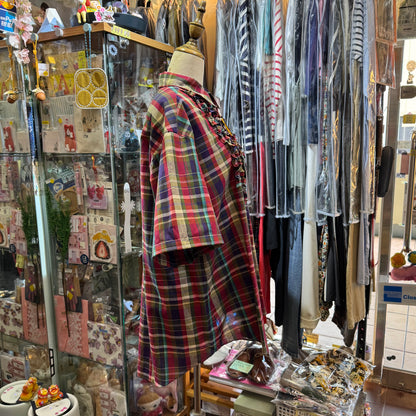 Drowse and yet… Red Checked Shirt, made in Japan