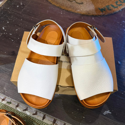 Tumugu X Hcubuch  Leather Sandals, 2 Colors, 2 Styles; fraktur & welle, made in Japan