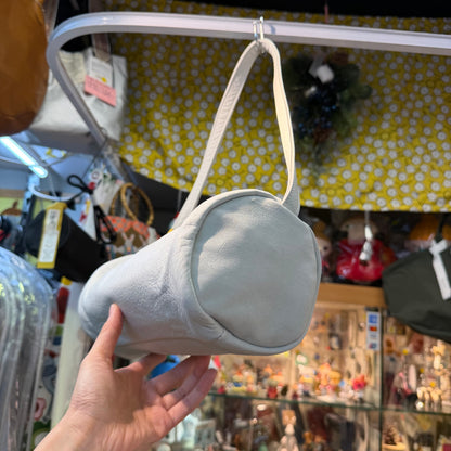 Sale- Ampersand Ivory Leather Bag, made in Japan