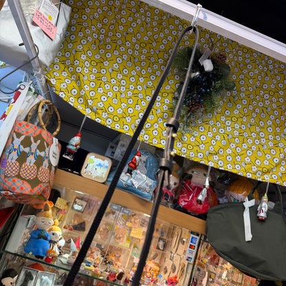 Ampersand Black Leather Cylinder Shoulder Bag, made in Japan