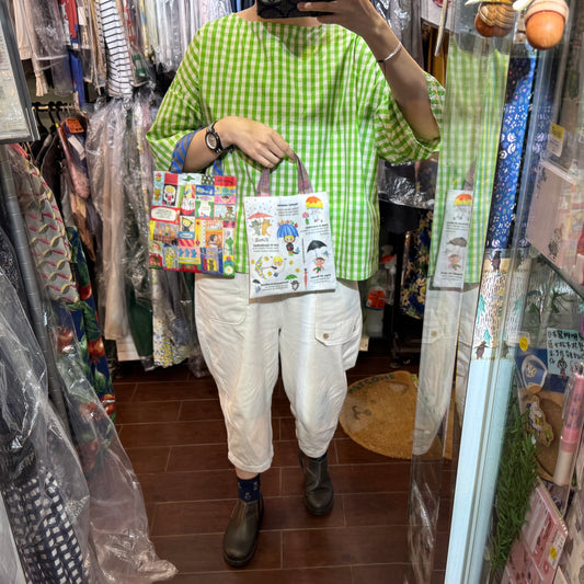 Sale- Ecoute Prints Mini Bag, 2 Patterns, made in Japan