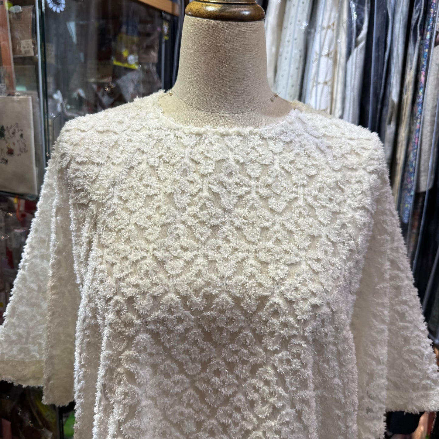 Sale- Chignon White Floral Top