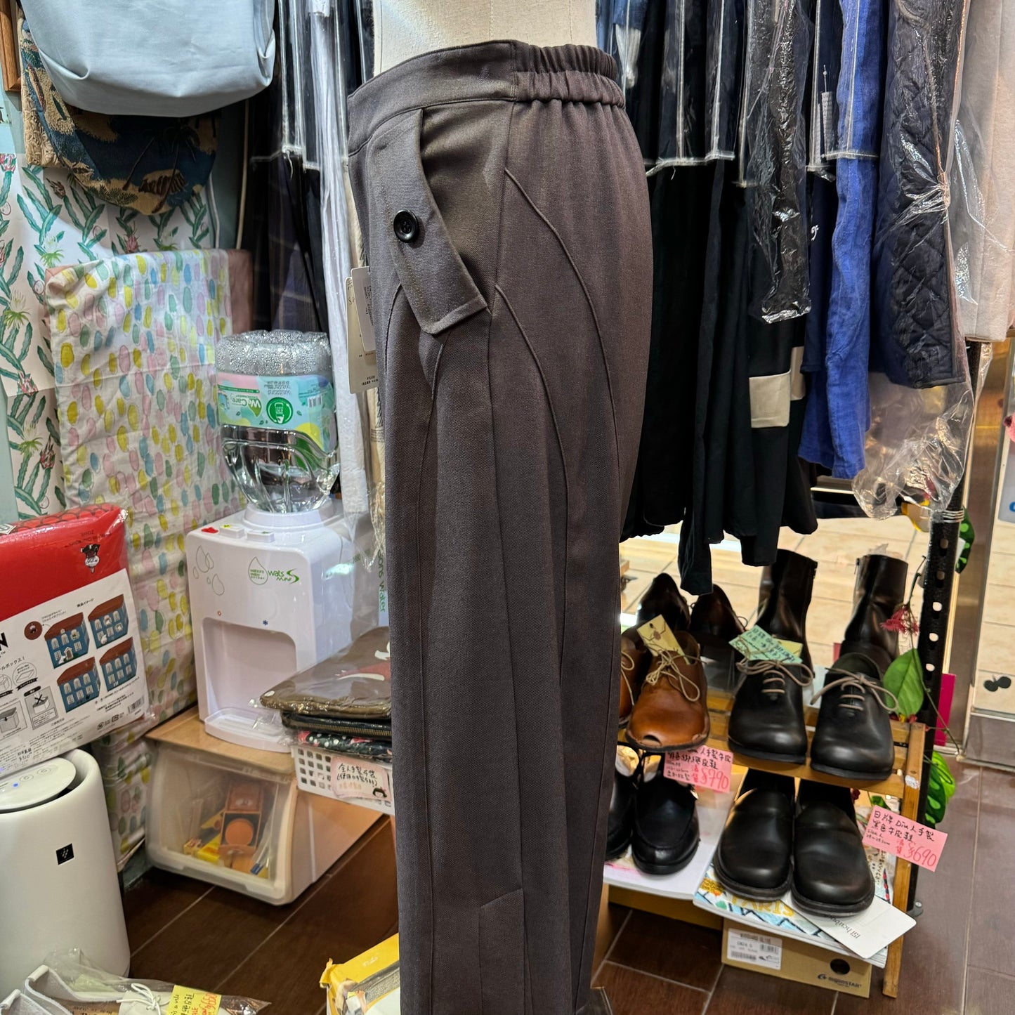 EXTRA20- Scena Brown Pants, 2 Colors, made in Japan